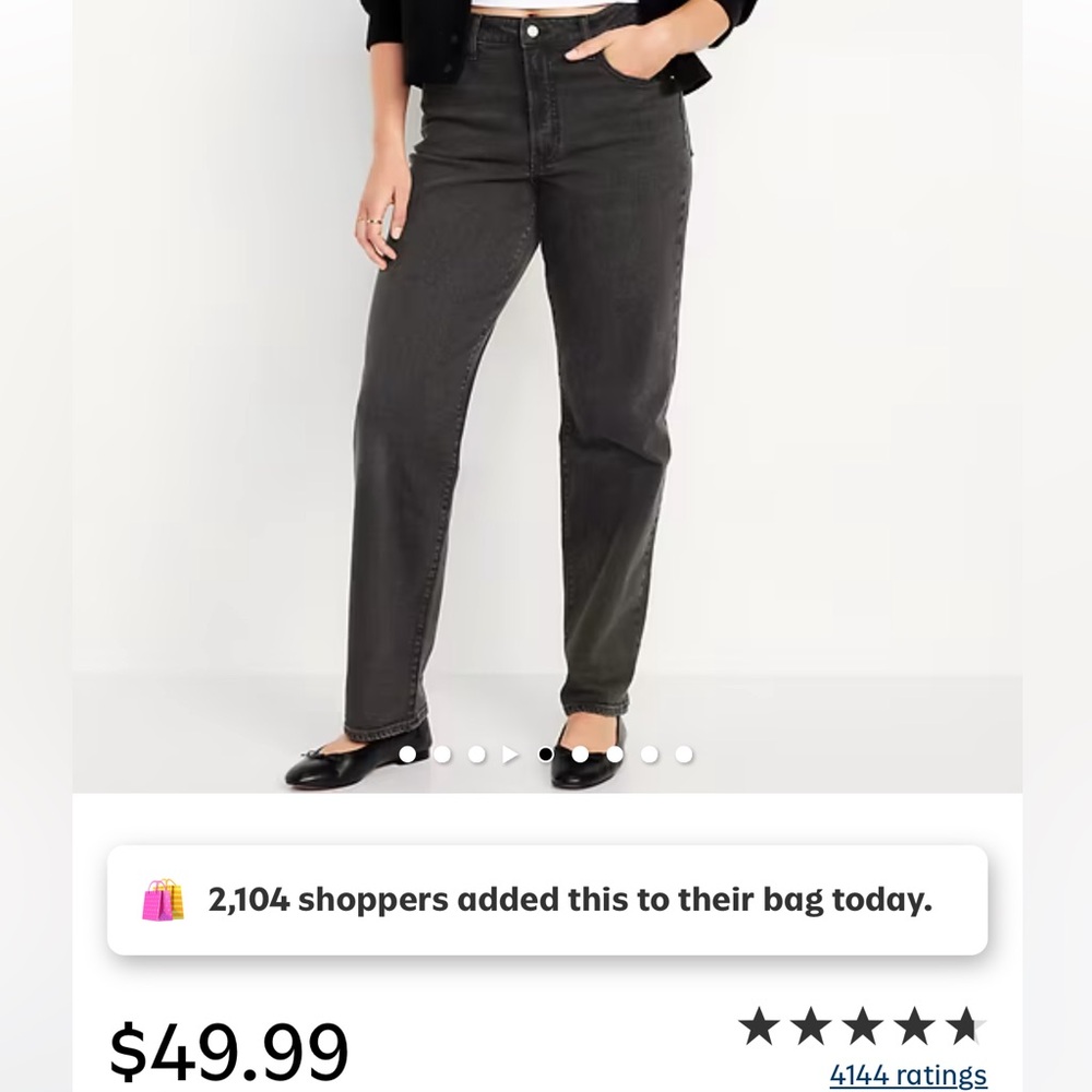 Old Navy Women's black OG loose Jeans